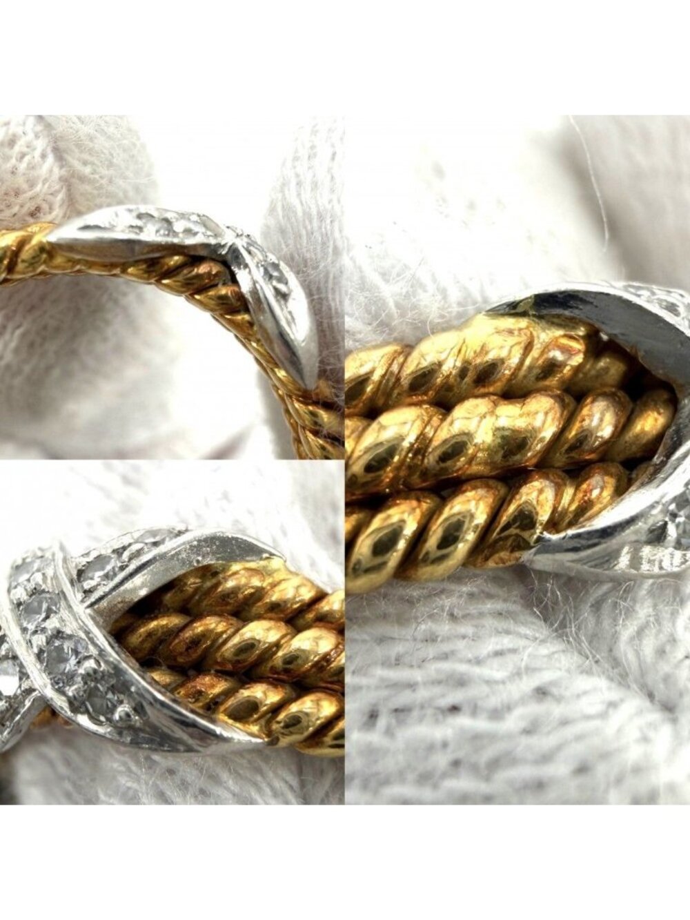 Tiffany & Co Ring Jean Schlumberger a Creasing Sally Platinum 18k Yellow Gold - Picture 8 of 10